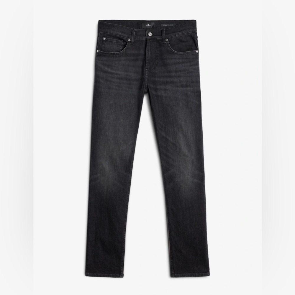 7 For All Mankind Slimmy Tapered Luxe Performance Eco Modern‎ Black.